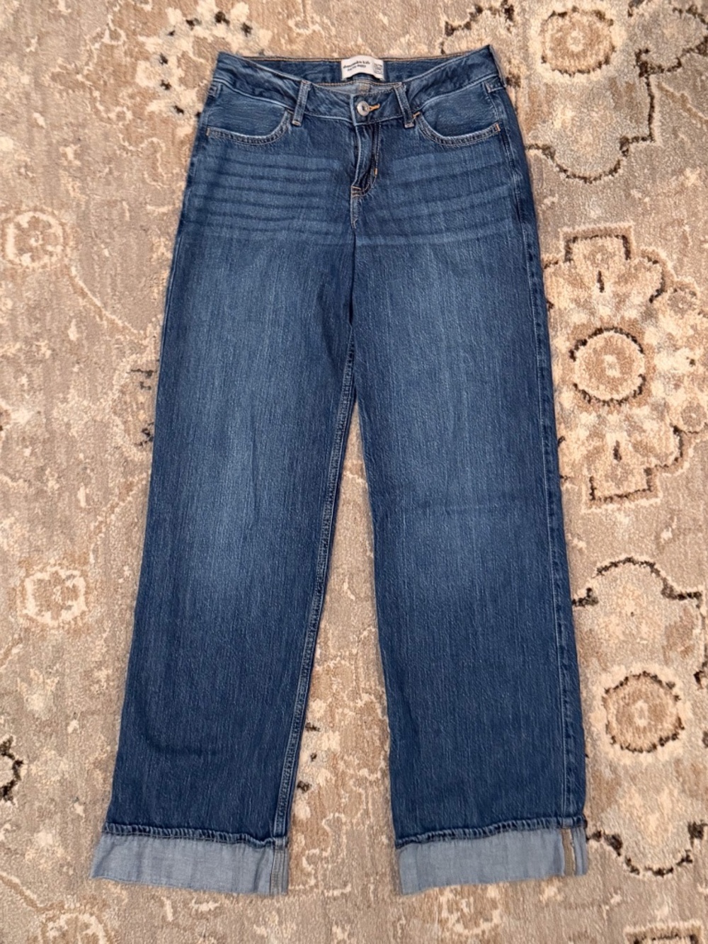 Abercrombie Kids Low Rise Baggy Jeans 13/14 Long